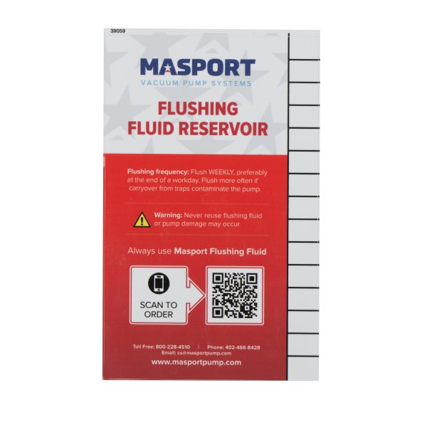 5 Qt Steel Flushing Reservoir Sticker