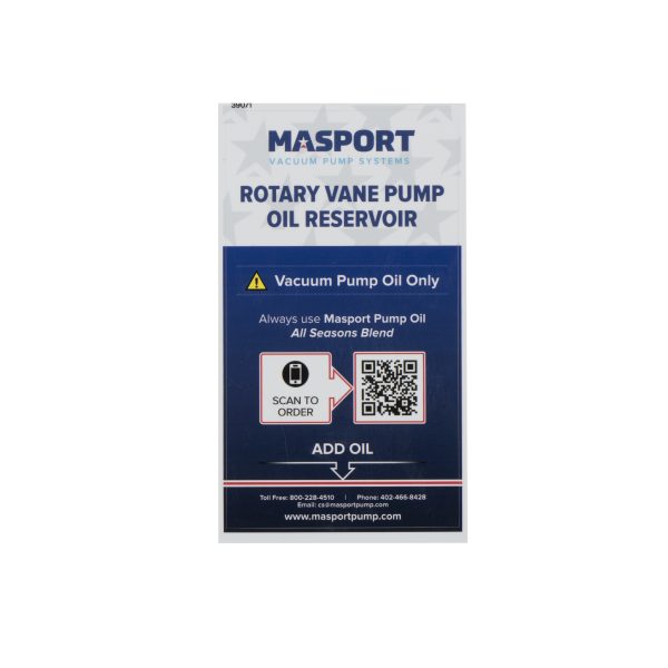 4 Qr Plastic Oil Reservoir Sticker