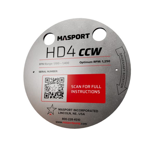 HD4 Pump Tag CCW